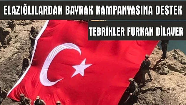 Elazığ'da Bayrak Asma Kampanyasına Vatandaş Anında Karşılık Verdi!