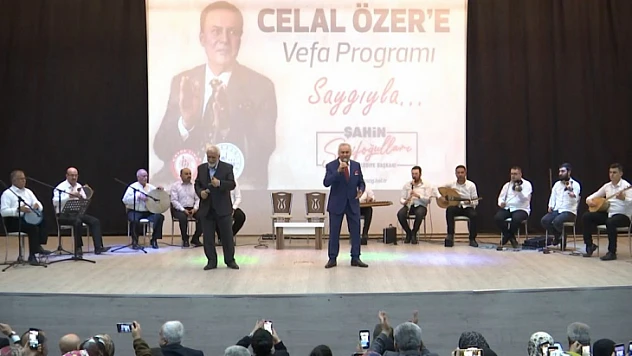 Duayen isim Celal Özer'e vefa gecesi 