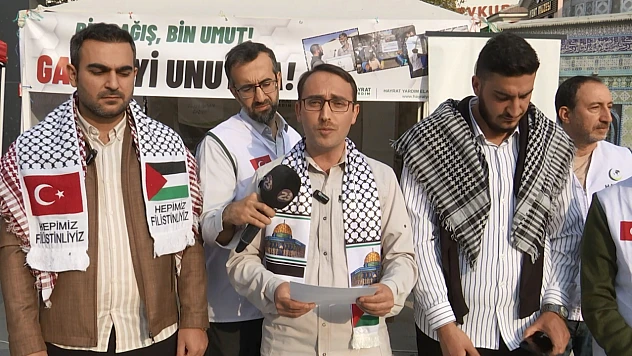 EL AKSA Platformu'nun Gazze nöbeti devam ediyor