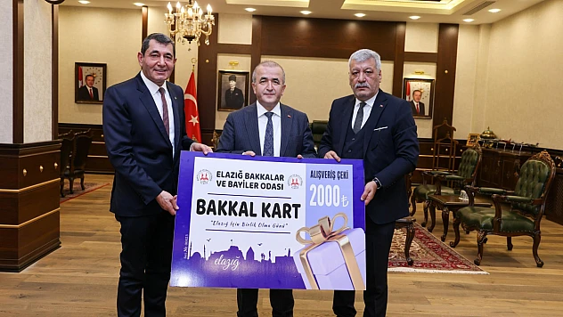 Elazığ Bakkallar Odası'ndan Vali Hatipoğlu'na ziyaret