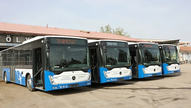 Elazığ Belediyesi araç filosuna 4 otobüs daha ekledi