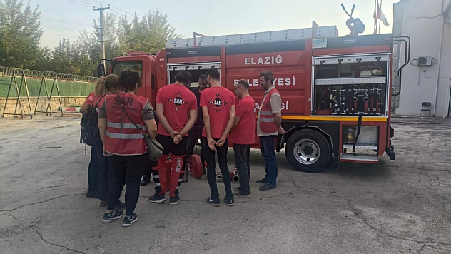 Elazığ Belediyesi İtfaiyesinden SAR ekibine destek eğitimi