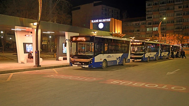 Elazığ Belediyesi, otobüs sefer saatlerini uzattı