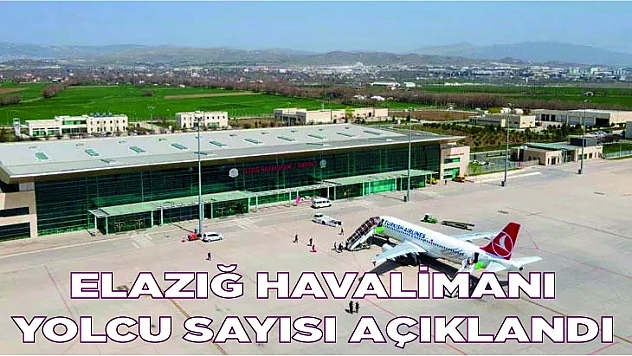 Elazığ Havalimanı yolcu sayısı açıklandı