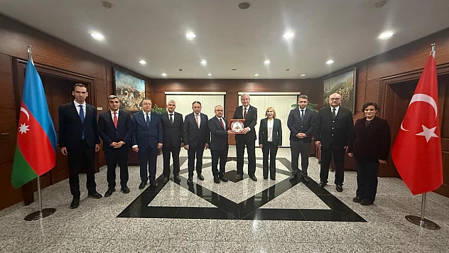 Elazığ heyetinden Azerbaycan Büyükelçiliğine ziyaret