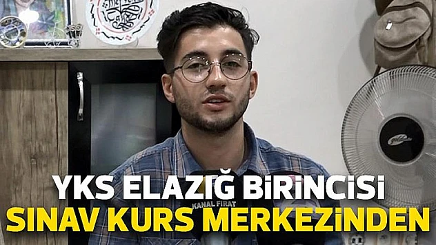 YKS Elazığ birincisi Sınav Kurs Merkezinden