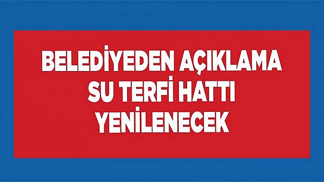Belediyeden Açıklama