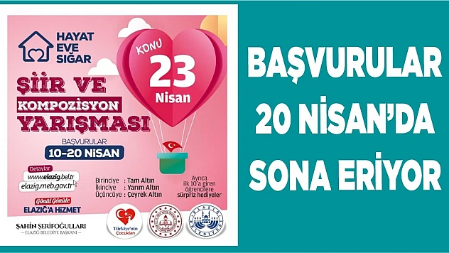 23 Nisan Temalı Yarışma Başvurusu 20 Nisan'da Sona Eriyor