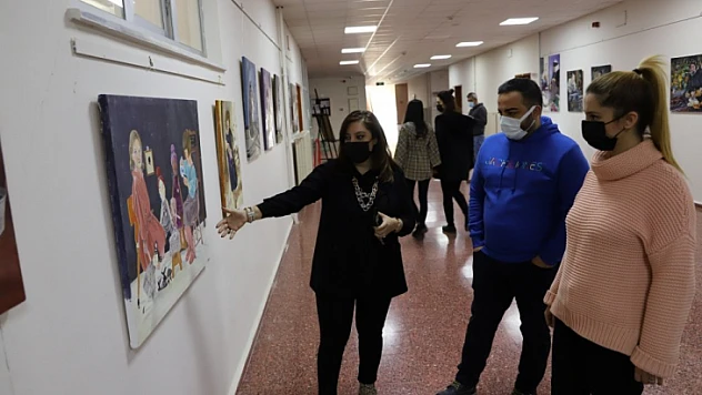 Fırat Üniversitesi'nde resim sergisi açıldı