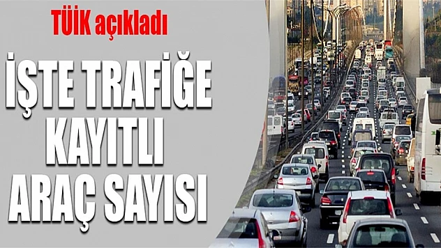 TÜİK Trafiğe Kayıtlı Araç Sayısını Açıkladı! 