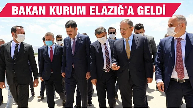Bakan Kurum ve Başkan Özhaseki Elazığ'a Geldi