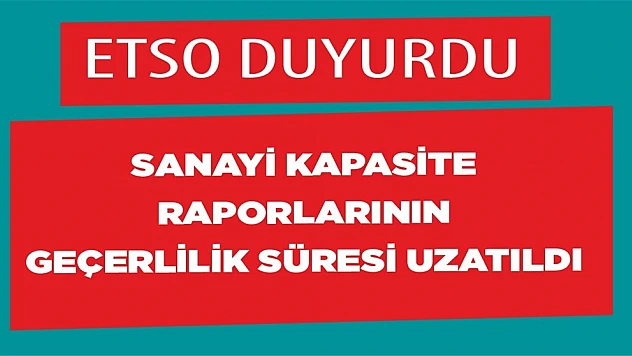 ETSO Duyurdu!