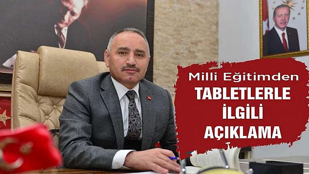 İl Milli Eğitim Müdürlüğü'nden Tablet Dağıtımıyla İlgili Açıklama