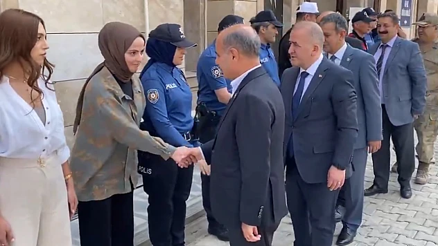 Görev başında olan kolluk kuvvetlerine bayram ziyareti