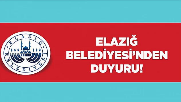Belediyeden Duyuru!