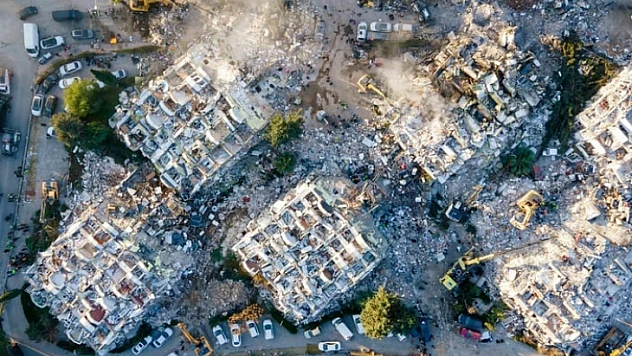 Hatay'daki yıkım havadan görüntülendi