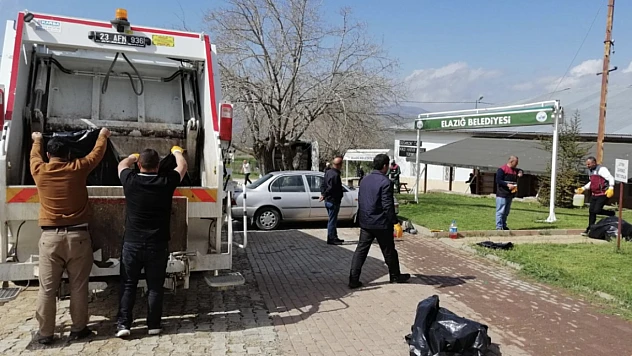 İl Özel İdaresi Fethi Sekin Külliyesi Çevresinde Temizlik Çalışması Yaptı