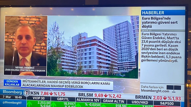 İşadamı Demirci BloombergHT'ye canlı yayın konuğu oldu