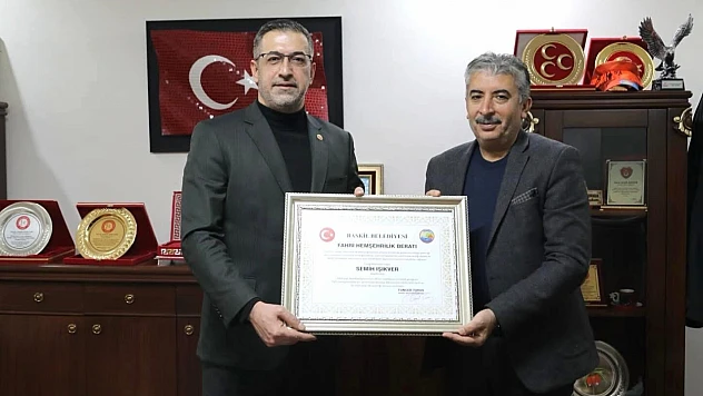 Işıkver'e 'Fahri Hemşehrilik' beratı