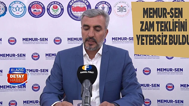 Memur-Sen Zam Teklifini Yetersiz Buldu