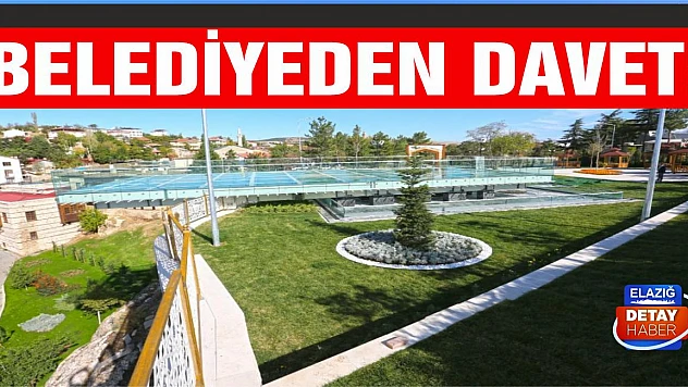 Elazığ Belediyesi'nden Davet