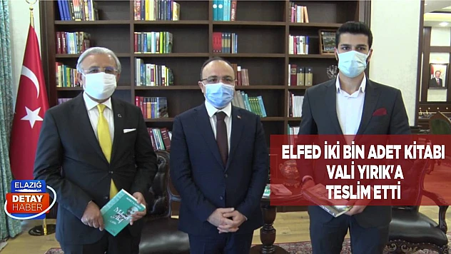 ELFED İki Bin Adet Kitabı Vali Yırık'a Teslim Etti