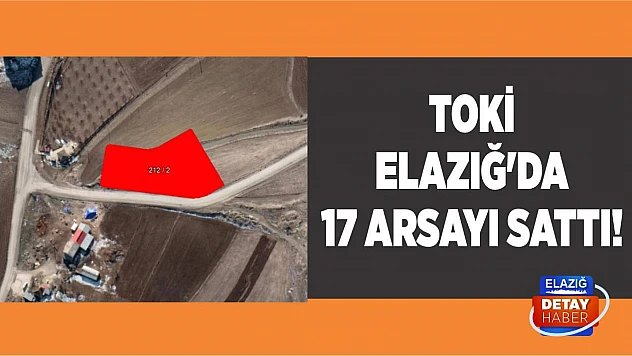 TOKİ Elazığ'da 17 Arsayı Sattı!