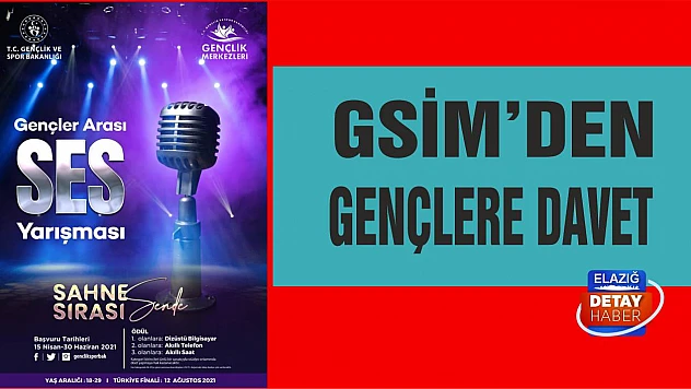 GSİM'den gençlere davet!