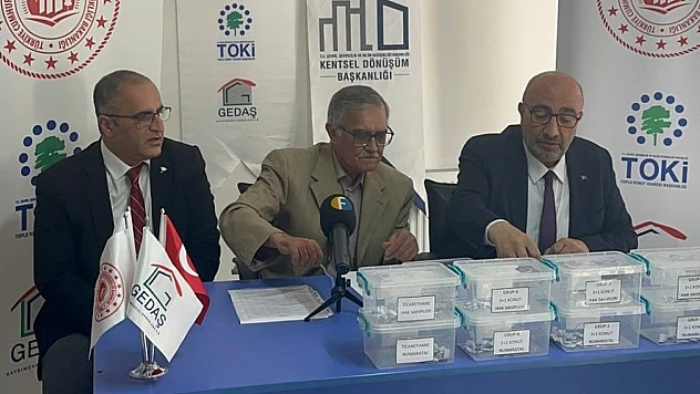 Maden'de konut ve işyerlerinin kurası çekildi