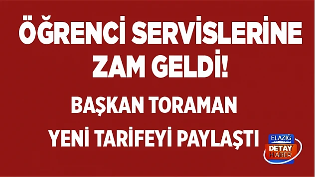 Öğrenci servis ücretlerine zam geldi