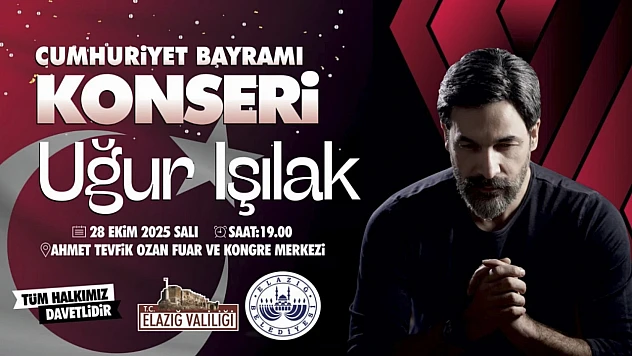 Sanatçı Uğur Işılak Elazığlılarla buluşacak