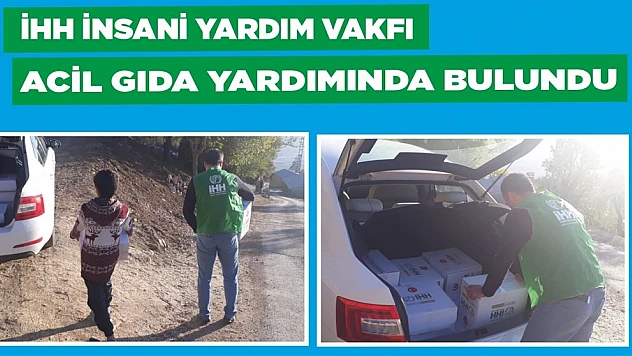 İHH Acil Gıda Yardımında Bulundu