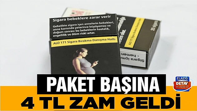 Sigara fiyatlarına zam geldi
