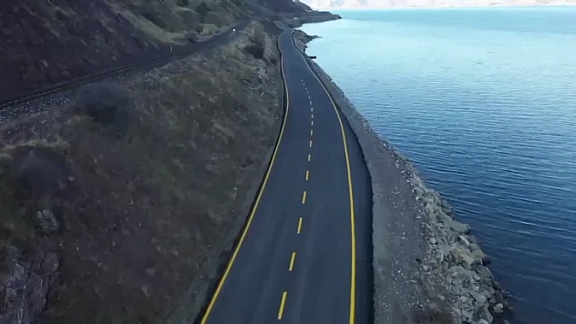 Sivrice sahil yolunda sona gelindi