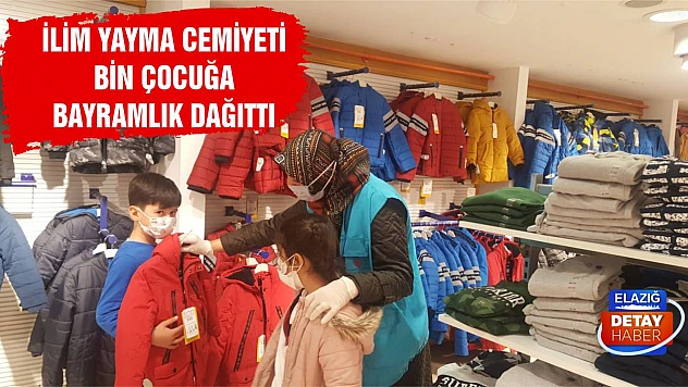 İlim Yayma Cemiyeti Bin Çocuğa Bayramlık Dağıttı