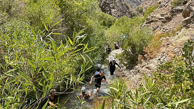 Teke Deresi'nde Canyoning Etkinliği