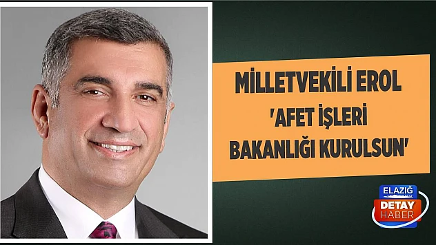 Erol 'Afet İşleri Bakanlığı Kurulsun'