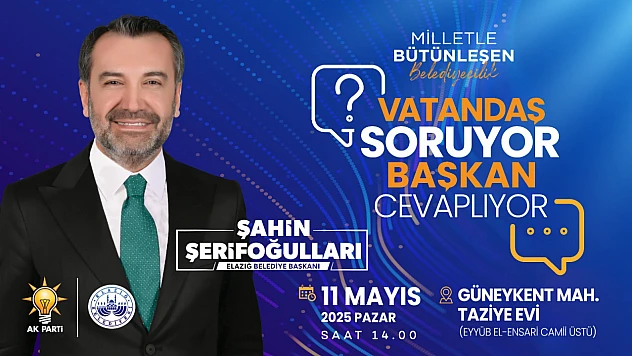 'Vatandaş Soruyor, Başkan Cevaplıyor' programı Güneykent Mahallesi'nde
