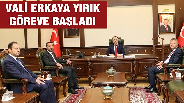 Elazığ Valisi Erkaya Yırık Göreve Başladı