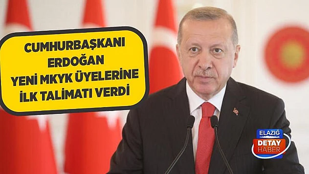 Cumhurbaşkanı Erdoğan Yeni MKYK Üyelerine İlk Talimatı Verdi