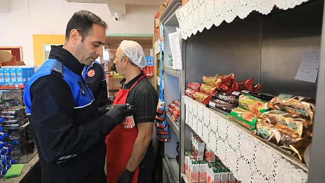 Zabıta ekiplerinden okul kantinlerine denetim