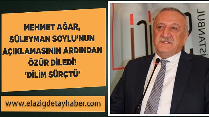 Mehmet Ağar, Süleyman Soylu'nun açıklamasının ardından özür diledi! 'Dilim sürçtü'