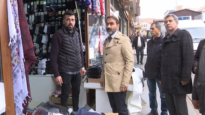Başkan Duran, Kapalı Çarşı'da esnafın sorunlarını dinledi 