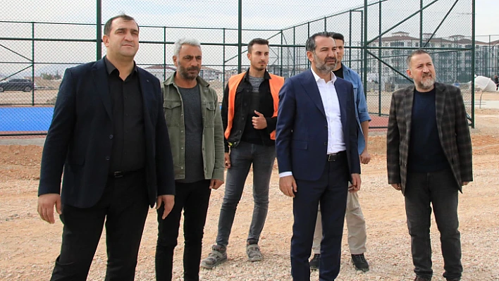 Başkan Şerifoğulları, Spor Köyü inşa çalışmalarını inceledi