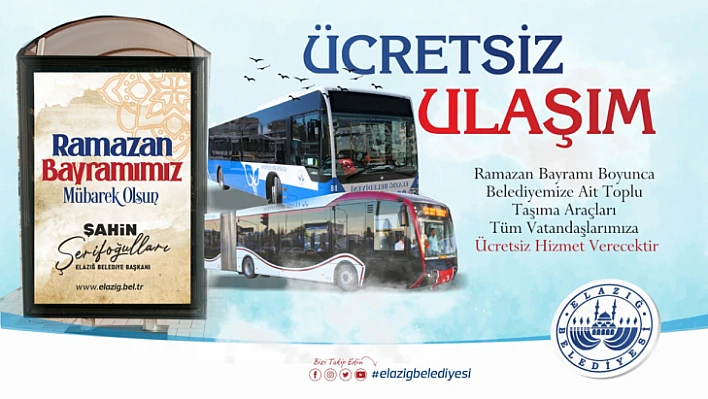 Belediye otobüsleri bayramda ücretsiz olacak