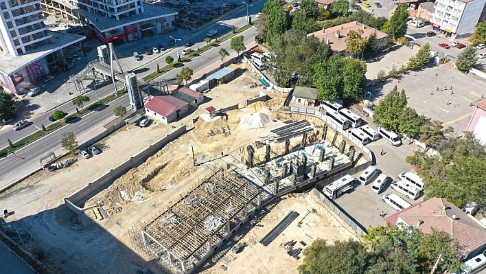 Mini Terminal Binası İnşaatı Yükseliyor