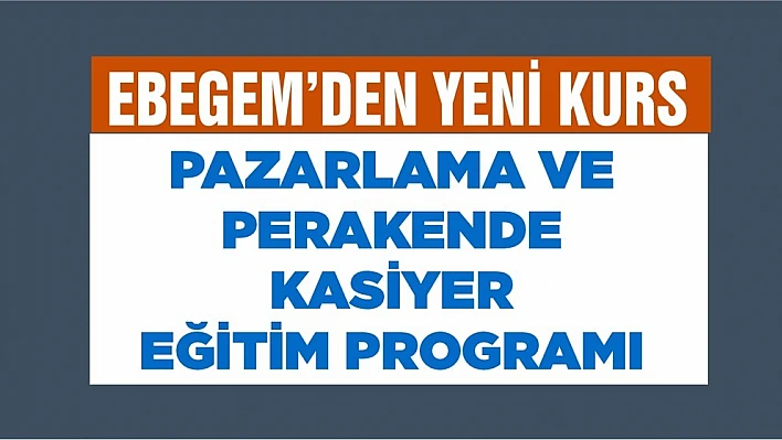 EBEGEM'den Yeni Kurs Programı