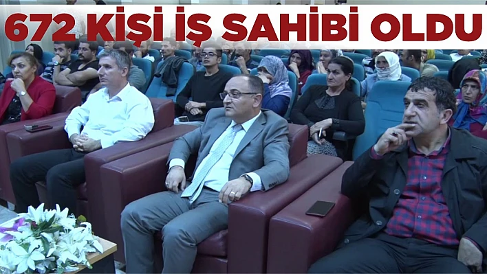 672 kişi iş sahibi oldu