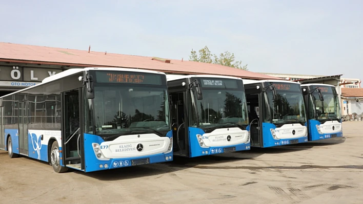 Elazığ Belediyesi araç filosuna 4 otobüs daha ekledi