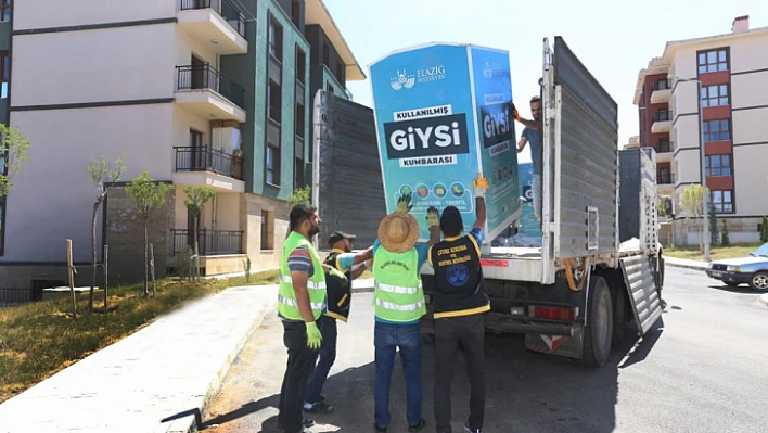 Elazığ Belediyesi geri dönüşüm çalışmalarını sürdürüyor 